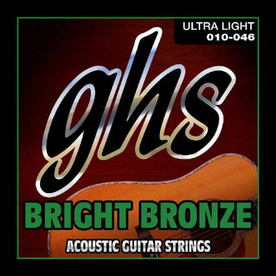 Набор струн для акустической гитары GHS BB10U BRIGHT BRONZE 10-46