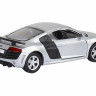 Машина "АВТОПАНОРАМА" Audi R8 GT, серебро, 1/43, инерция, в/к 17,5*12,5*6,5 см