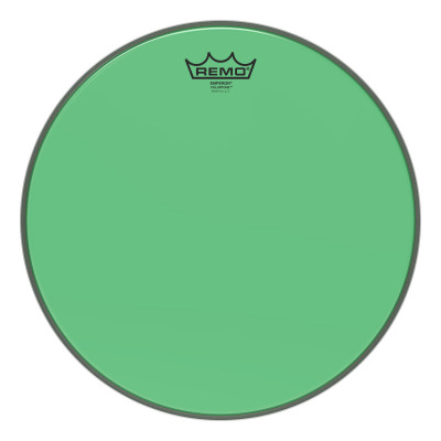 REMO BE-0314-CT-GN Emperor® Colortone™Green Drumhead, 14' цветной двухслойный прозрачный пластик, зеленый