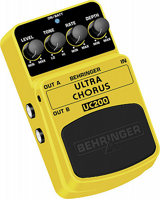 BEHRINGER UC200- Педаль эффектов стерео хорус для гитар, бас-гитар и клавишных.
