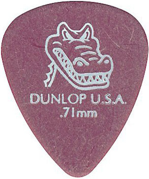 DUNLOP 417Р.71 Gator Grip набор медиаторов 12 шт 0,71 мм