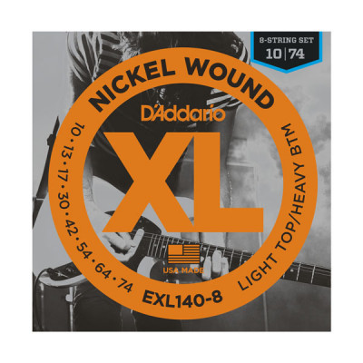 D'Addario EXL140-8 Набор 8 струн для электрогитары