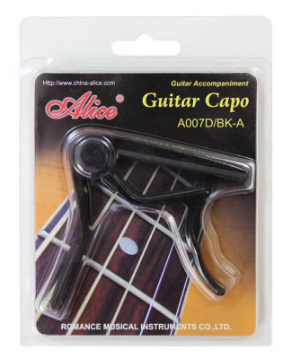 Каподастр для акустической гитары ALICE A007D/BK-A