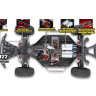 Радиоуправляемый шорт-корс Remo Hobby 9EMU TWINS MOTOR (синий) 4WD 2.4G 1/8 RTR