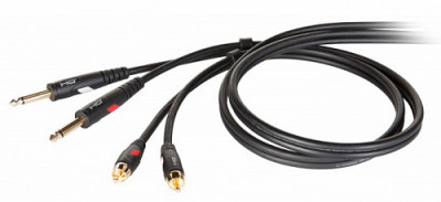 DIE HARD DHG535LU5- Проф. аудио кабель, 2х джек моно 6.3мм <-> 2х RCA, длина 5 м