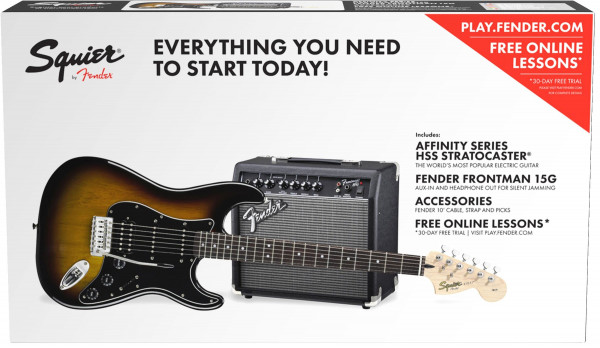 Squier Affinity Stratocaster® HSS Pack электрогитара в наборе