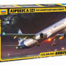 Сборная модель ZVEZDA Пассажирский авиалайнер Аэробус А-321, 1/144