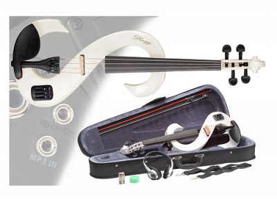 STAGG EVN 4/4 WH электроскрипка полный комплект + чехол