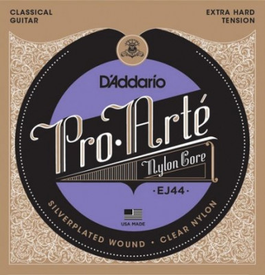 Струны для классической гитары D'ADDARIO EJ44 PRO-ARTE NYLON, EXTRA HARD TENSION