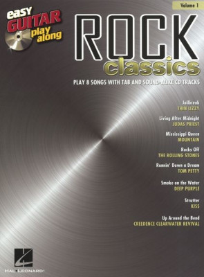 HL00702560 EASY GUITAR PLAY ALONG VOLUME 1 ROCK CLASSICS GTR TAB BK/CD