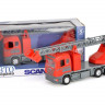 Машина "АВТОПАНОРАМА" SCANIA (пожарная) 1/40 инерц., в/к 28*14*12