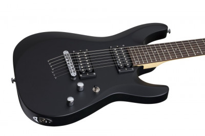 Schecter C-7 Deluxe SBK Электрогитара семиструнная, липа, клен, анкер