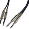 ROCKDALE DC007-3M готовый компонентный кабель, разъёмы 2 mono jack x 2 mono jack, длина 3 м, чёрный