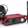 FOCUSRITE Scarlett 2i2 Studio 2nd Gen студийный комплект (Scarlett 2i2 2nd Gen, наушники, микрофон, ПО, микрофонный кабель).