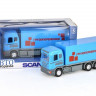 Машина "АВТОПАНОРАМА" SCANIA (фура) 1/40 инерц., в/к 28*14*12