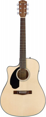 FENDER CD-60SCE Natural LH левосторонняя электроакустическая гитара