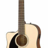 FENDER CD-60SCE Natural LH левосторонняя электроакустическая гитара