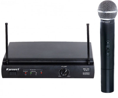 KARSECT KRU-301/KST-5U UHF/2 вокальная радиосистема (1 ручной микрофон, 2 антенны, кейс)