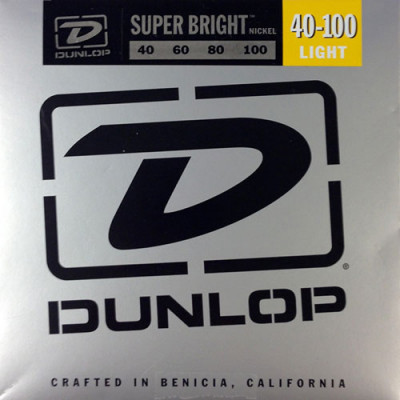 DUNLOP DBSBN Super Bright Nickel Wound Bass Light 40-100 струны для 4-струнной бас-гитары
