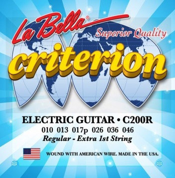LA  BELLA C200R CRITERION REGULAR 10-46 струны для электрогитары, обмотка никелированная сталь