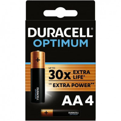 DURACELL LR6-4BL Optimum Батарейка тип AA, уп 4 шт