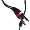 ROCKDALE XC-002-2M готовый компонентный кабель, разъёмы stereo mini jack папа x 2 mono jack папа длина 2 м