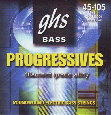 GHS M8000 струны для 4-струнной бас-гитары