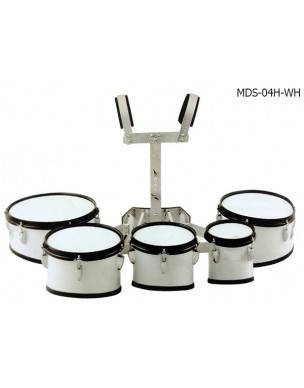 BRAHNER MDS-04H/WH набор маршевых барабанов (8",10",12",13") со срезом + наплечный держатель