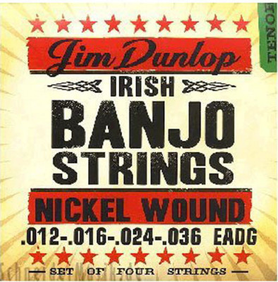 Dunlop DJN Banjo Nickel Irish Tenor - Nickel 12-36 струны для 4-струнного тенор-банджо