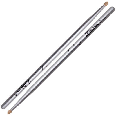 ZILDJIAN Z5ACS 5A CHROMA SILVER (METALLIC PAINT) барабанные палочки, цвет серебристый металлик