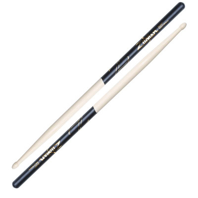 ZILDJIAN Z5AD 5A DIP барабанные палочки с деревянным наконечником, цвет - натуральный с черным, материал: орех