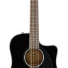 FENDER CD-60SCE Dread Black WN электроакустическая гитара