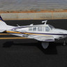 Радиоуправляемый самолет Top RC ST Beechcraft Bonanza A36 фиолетовый 1280мм (шасси) PNP