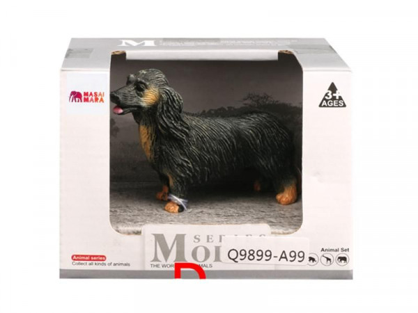 Фигурка игрушка MASAI MARA MM212-193 серии "На ферме": собака Длинношерстная такса