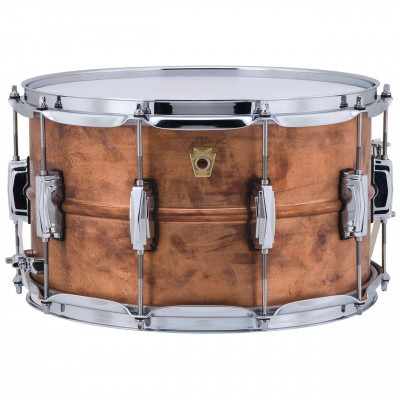 LUDWIG LC608R 14"*8" Raw Copper Phonic series малый барабан, фурнитура Imperial lugs 10 шт.