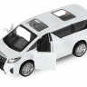 Машина "АВТОПАНОРАМА" Toyota Alphard, белый, 1/43, инерция, откр. двери, в/к 17,5*12,5*6,5 см