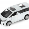 Машина "АВТОПАНОРАМА" Toyota Alphard, белый, 1/43, инерция, откр. двери, в/к 17,5*12,5*6,5 см