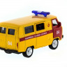 Машина "АВТОПАНОРАМА" инерц. УАЗ (аварийная) 1/50, в/к 12*7*5,5 см