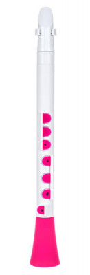 NUVO DooD (White/Pink) блокфлейта барочная строй С (До) + кейс, таблица аппликатур, крышка мундштука и два язычка