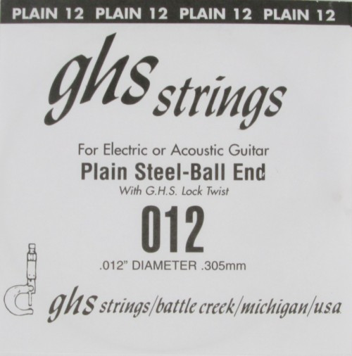GHS 012 одиночная струна для акустической и электрогитары