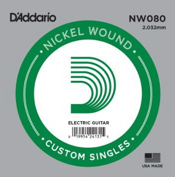 D'ADDARIO NW080 одиночная струна для электрогитары