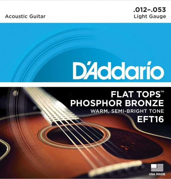 D'ADDARIO EFT16 Regular Light 12-53 струны для акустической гитары