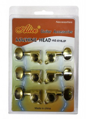 Комплект колков для акустической и электрогитары ALICE AE-016JP, цвет золото