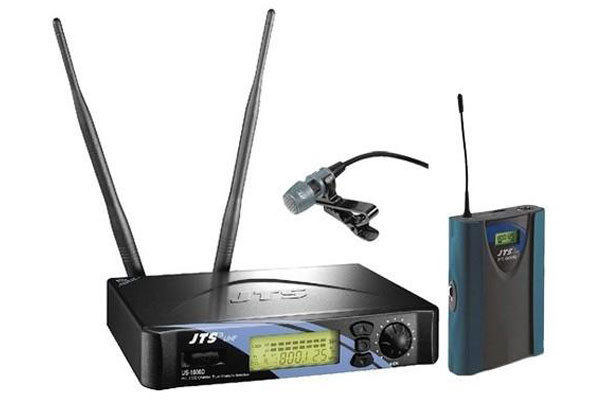 JTS US-1000D/PT-990B/CM-501 радиосистема одноканальная с поясным передатчиком и петличным микрофоном