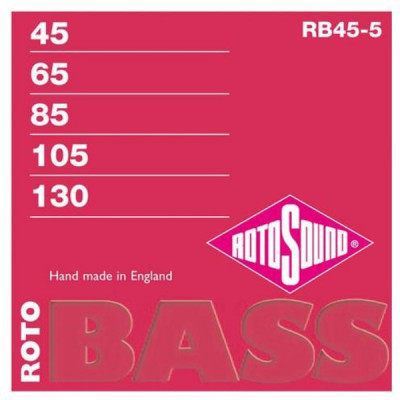 ROTOSOUND UM45-5 струны для 5-струнной бас-гитары 45-130