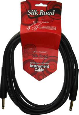SRN-15 4,5 м., Jack/Jack инструментальный; 6,5; Jack-6,3 моно, металлопластик кабель инструментальный 4,5 м Jack-Jack (моно)