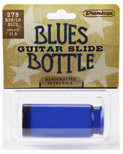 DUNLOP 278 Blue Blues Bottle Regular Large слайд для гитары стеклянный в виде бутылочки