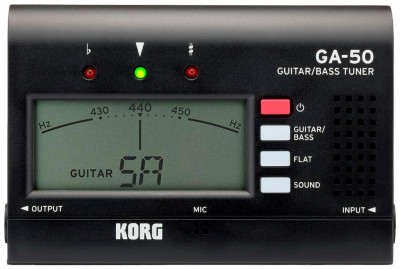 KORG GA-50 цифровой тюнер для гитары/бас-гитары