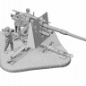 Немецкое зенитное орудие FLAK-36 с расчетом 1/72
