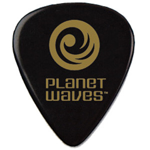 Медиатор PLANET WAVES 1CBK4-10 - 0,70 мм чёрный Medium Standard 10 шт